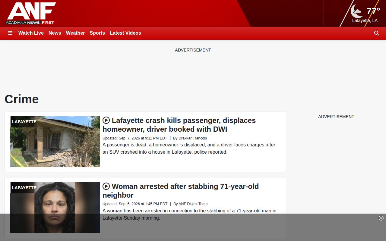 KATC crime news archive